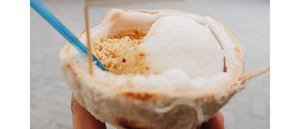 Helado de coco