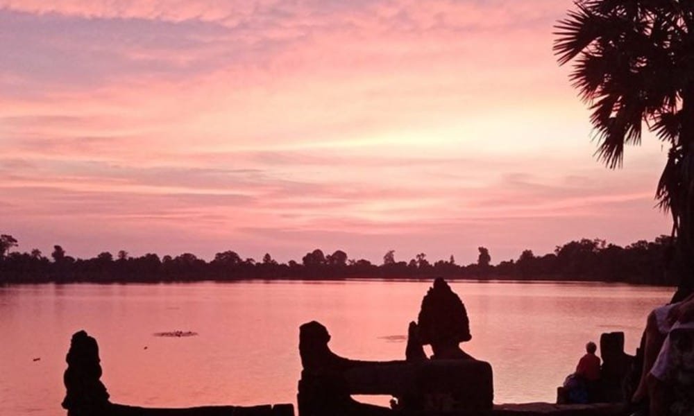 amanecer en templo Srah Srang