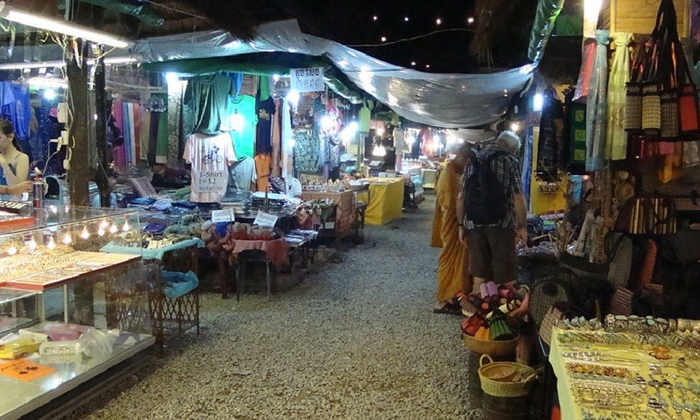 mercado nocturno de Siem Reap