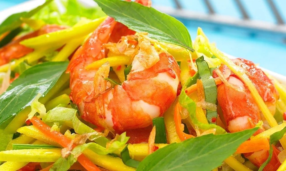 Ensalada de mango verde.